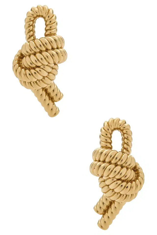 RABANNE Twisted Dangle Earrings