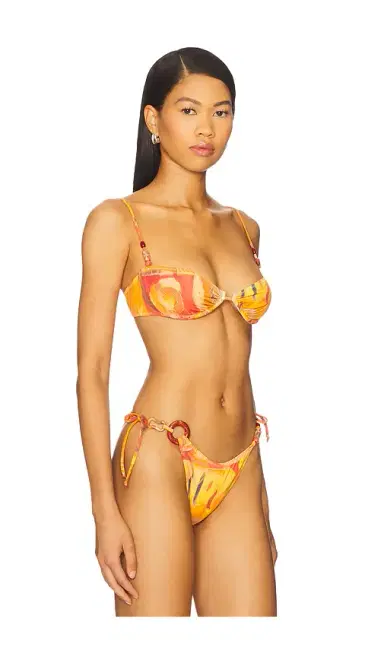 Yellow The Label Lane Bikini Top | Thumbnail 2 Yellow The Label Lane Bikini Top | Thumbnail 2