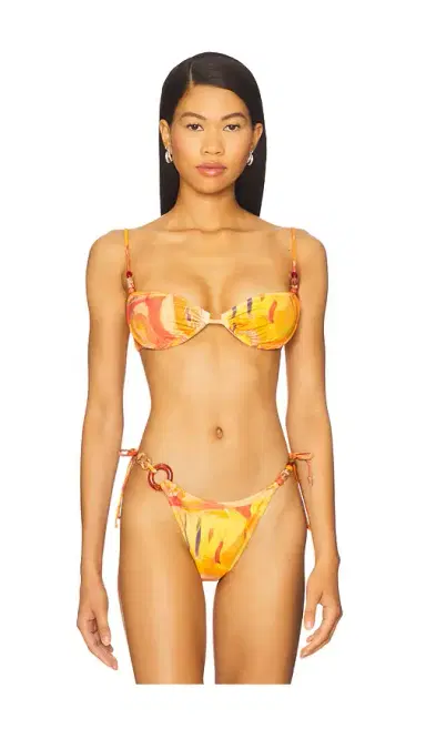Yellow The Label Lane Bikini Top | Thumbnail 1 Yellow The Label Lane Bikini Top | Thumbnail 1