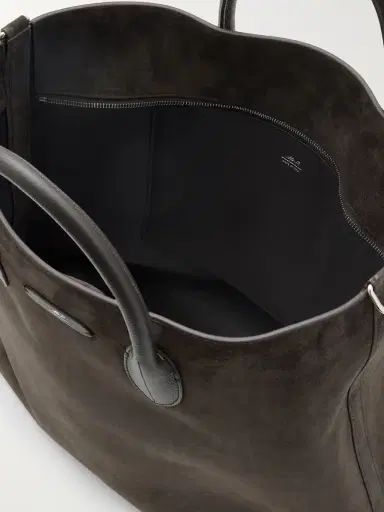 MR P. Full Grain Leather-Trimmed Suede Tote - Men | Thumbnail 5 MR P. Full Grain Leather-Trimmed Suede Tote - Men | Thumbnail 5