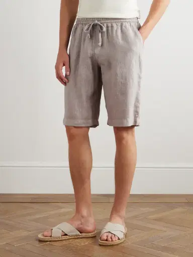 FEDELI Vico Straight-Leg Linen Drawstring Shorts - Men | Thumbnail 3 FEDELI Vico Straight-Leg Linen Drawstring Shorts - Men | Thumbnail 3