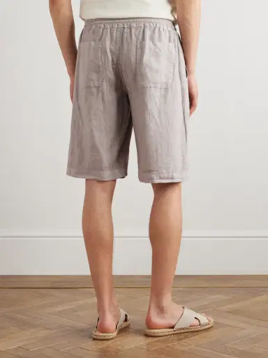 FEDELI Vico Straight-Leg Linen Drawstring Shorts - Men | Thumbnail 4 FEDELI Vico Straight-Leg Linen Drawstring Shorts - Men | Thumbnail 4
