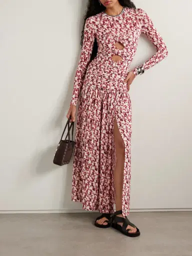 Isabel Marant Gwendy Ruched Floral-print Stretch-jersey Maxi Skirt | Thumbnail 2 Isabel Marant Gwendy Ruched Floral-print Stretch-jersey Maxi Skirt | Thumbnail 2