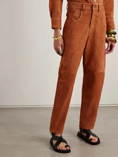 Isabel Marant Darielle Suede Tapered Pants | Thumbnail 3 Isabel Marant Darielle Suede Tapered Pants | Thumbnail 3