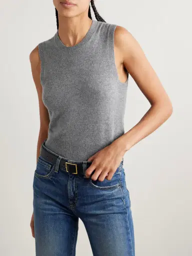 Nili Lotan May Cropped Cashmere Tank | Thumbnail 3 Nili Lotan May Cropped Cashmere Tank | Thumbnail 3