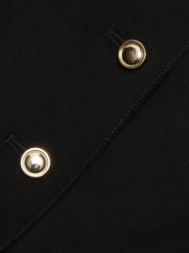 Rosetta Getty Women's Square Neck Button-Front Top - Black - Size 8 | Thumbnail 7 Rosetta Getty Women's Square Neck Button-Front Top - Black - Size 8 | Thumbnail 7