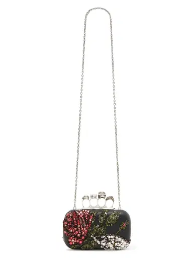Alexander McQueen Women's Skull Beaded Leather Clutch | Thumbnail 6 Alexander McQueen Women's Skull Beaded Leather Clutch | Thumbnail 6