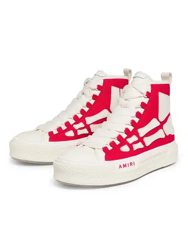 Amiri Men's Skel Court High-Top Sneakers - Varsity Red | Thumbnail 2 Amiri Men's Skel Court High-Top Sneakers - Varsity Red | Thumbnail 2