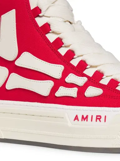 Amiri Men's Skel Court High-Top Sneakers - Varsity Red | Thumbnail 5 Amiri Men's Skel Court High-Top Sneakers - Varsity Red | Thumbnail 5