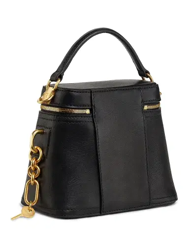 Balmain Women's Pulse Leather Vanity Bag - Noir | Thumbnail 4 Balmain Women's Pulse Leather Vanity Bag - Noir | Thumbnail 4