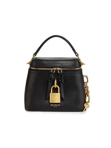 Balmain Women's Pulse Leather Vanity Bag - Noir | Thumbnail 1 Balmain Women's Pulse Leather Vanity Bag - Noir | Thumbnail 1