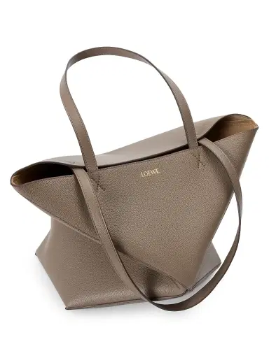 Loewe Women's Puzzle Fold Grained Leather Tote Bag - Taupe | Thumbnail 6 Loewe Women's Puzzle Fold Grained Leather Tote Bag - Taupe | Thumbnail 6