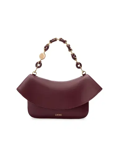 Loewe Women's Ola Leather Shoulder Bag - Dark Burgundy | Thumbnail 4 Loewe Women's Ola Leather Shoulder Bag - Dark Burgundy | Thumbnail 4