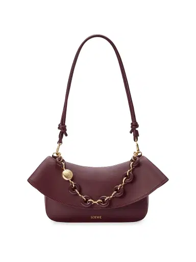 Loewe Women's Ola Leather Shoulder Bag - Dark Burgundy | Thumbnail 7 Loewe Women's Ola Leather Shoulder Bag - Dark Burgundy | Thumbnail 7