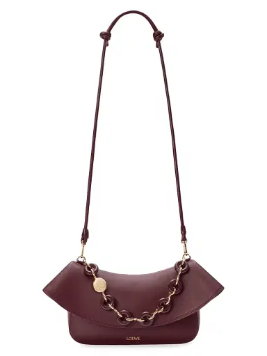 Loewe Women's Ola Leather Shoulder Bag - Dark Burgundy | Thumbnail 8 Loewe Women's Ola Leather Shoulder Bag - Dark Burgundy | Thumbnail 8