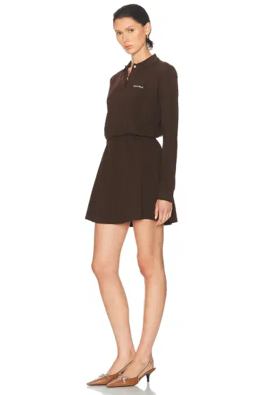 Miu Miu Long Sleeve Mini Dress | Thumbnail 2 Miu Miu Long Sleeve Mini Dress | Thumbnail 2
