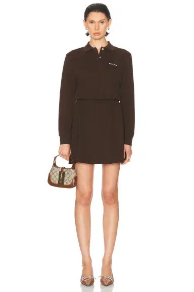 Miu Miu Long Sleeve Mini Dress | Thumbnail 1 Miu Miu Long Sleeve Mini Dress | Thumbnail 1