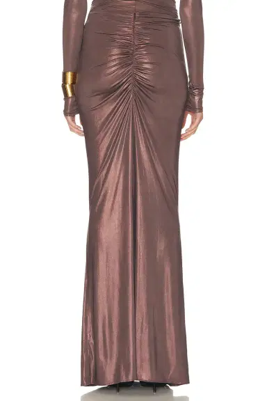 LaPointe Coated Jersey Ruched Maxi Skirt | Thumbnail 4 LaPointe Coated Jersey Ruched Maxi Skirt | Thumbnail 4