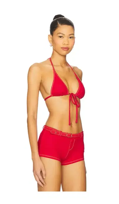 Frankies Bikinis Paradise Denim Bikini Top | Thumbnail 2 Frankies Bikinis Paradise Denim Bikini Top | Thumbnail 2