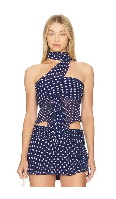 GUIZIO Chiffon Wrap Around Top | Thumbnail 1 GUIZIO Chiffon Wrap Around Top | Thumbnail 1