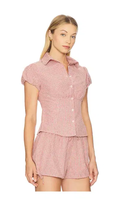 GUIZIO Liana Gingham Top | Thumbnail 2 GUIZIO Liana Gingham Top | Thumbnail 2