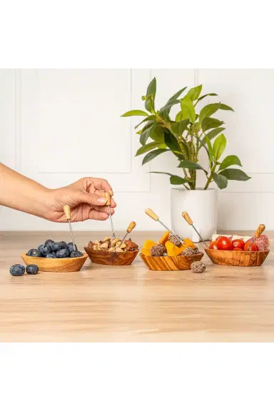 Verve Culture Set Of 4 Olivewood Aperitivo Bowls | Thumbnail 4 Verve Culture Set Of 4 Olivewood Aperitivo Bowls | Thumbnail 4