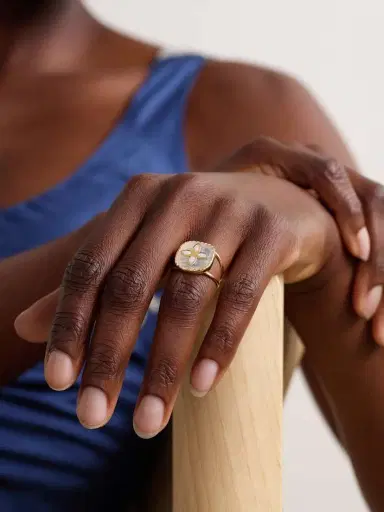 Pascale Monvoisin Bowie N°2 9-karat Gold, Moonstone And Opal Ring | Thumbnail 2 Pascale Monvoisin Bowie N°2 9-karat Gold, Moonstone And Opal Ring | Thumbnail 2