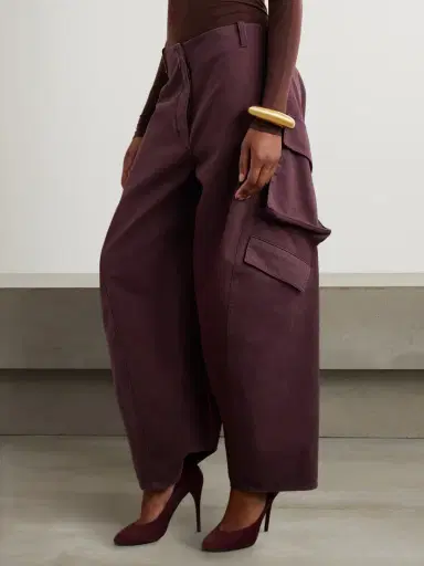 Alaïa Cotton-twill Barrel-leg Cargo Pants | Thumbnail 3 Alaïa Cotton-twill Barrel-leg Cargo Pants | Thumbnail 3