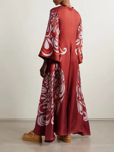 La DoubleJ Icon Magnifico Printed Silk-twill Maxi Dress | Thumbnail 3 La DoubleJ Icon Magnifico Printed Silk-twill Maxi Dress | Thumbnail 3