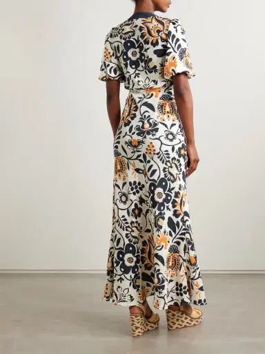 La DoubleJ Marlene Printed Silk-crepe Maxi Dress | Thumbnail 3 La DoubleJ Marlene Printed Silk-crepe Maxi Dress | Thumbnail 3
