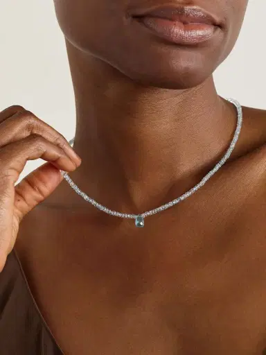 JIA JIA Gold, Aquamarine And Apatite Necklace | Thumbnail 2 JIA JIA Gold, Aquamarine And Apatite Necklace | Thumbnail 2