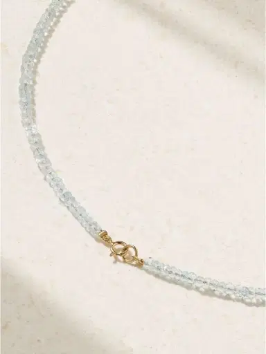 JIA JIA Gold, Aquamarine And Apatite Necklace | Thumbnail 3 JIA JIA Gold, Aquamarine And Apatite Necklace | Thumbnail 3