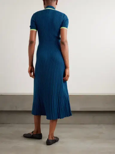Gabriela Hearst Eyot Ribbed Silk And Cashmere-blend Midi Dress | Thumbnail 3 Gabriela Hearst Eyot Ribbed Silk And Cashmere-blend Midi Dress | Thumbnail 3