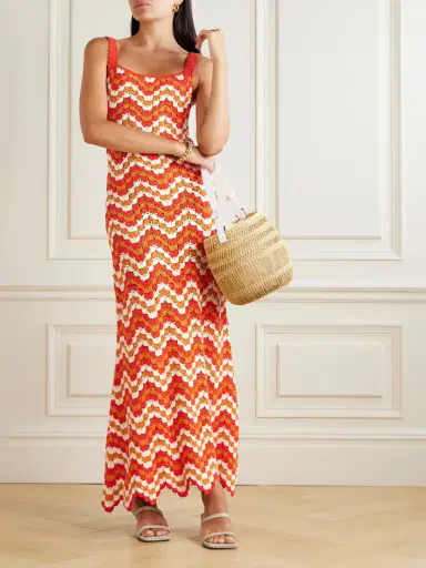 ESCVDO Marea Crocheted Cotton Maxi Dress | Thumbnail 2 ESCVDO Marea Crocheted Cotton Maxi Dress | Thumbnail 2