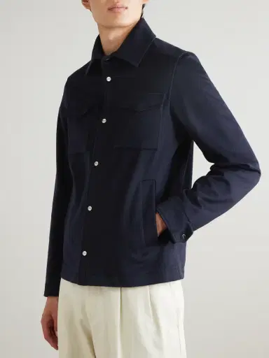 HERNO Wool and Cashmere-Blend Shirt Jacket - Men | Thumbnail 3 HERNO Wool and Cashmere-Blend Shirt Jacket - Men | Thumbnail 3
