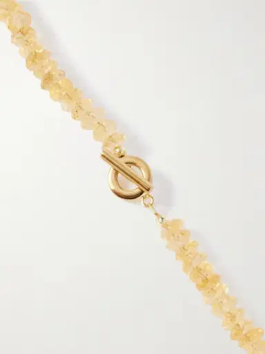 Jennifer Behr Roma Gold-plated, Citrine, Shell And Crystal Necklace | Thumbnail 3 Jennifer Behr Roma Gold-plated, Citrine, Shell And Crystal Necklace | Thumbnail 3