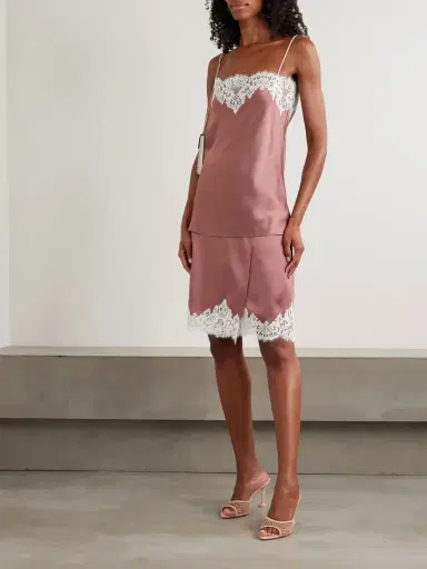 Stella McCartney Lace-trimmed Satin Camisole | Thumbnail 2 Stella McCartney Lace-trimmed Satin Camisole | Thumbnail 2