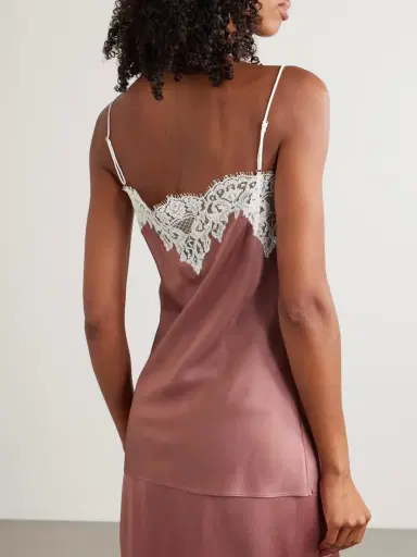 Stella McCartney Lace-trimmed Satin Camisole | Thumbnail 3 Stella McCartney Lace-trimmed Satin Camisole | Thumbnail 3