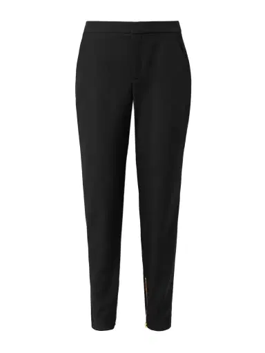Balmain Satin-trimmed Wool Straight-leg Pants | Thumbnail 1 Balmain Satin-trimmed Wool Straight-leg Pants | Thumbnail 1
