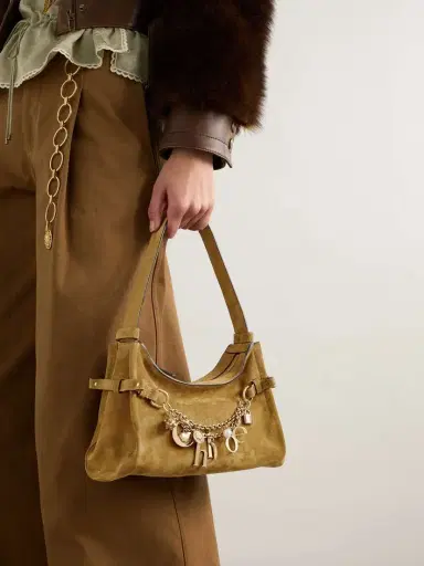 Chloé Embellished Suede Shoulder Bag | Thumbnail 2 Chloé Embellished Suede Shoulder Bag | Thumbnail 2