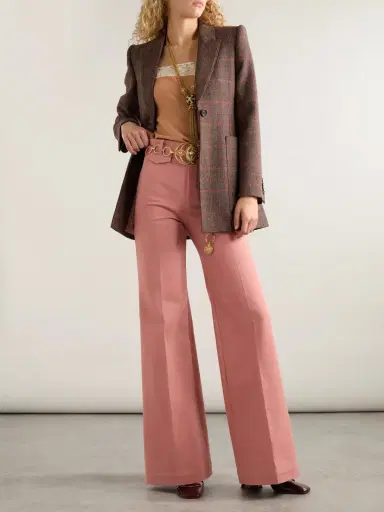Chloé Organic Cotton-canvas Wide-leg Trousers | Thumbnail 2 Chloé Organic Cotton-canvas Wide-leg Trousers | Thumbnail 2