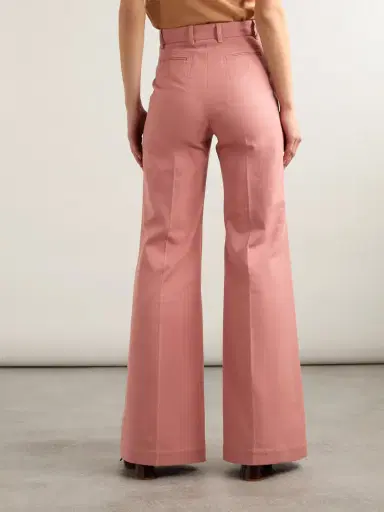 Chloé Organic Cotton-canvas Wide-leg Trousers | Thumbnail 4 Chloé Organic Cotton-canvas Wide-leg Trousers | Thumbnail 4