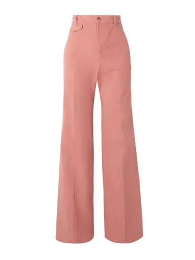 Chloé Organic Cotton-canvas Wide-leg Trousers | Thumbnail 1 Chloé Organic Cotton-canvas Wide-leg Trousers | Thumbnail 1