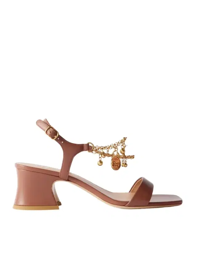 Chloé Embellished Leather Sandals