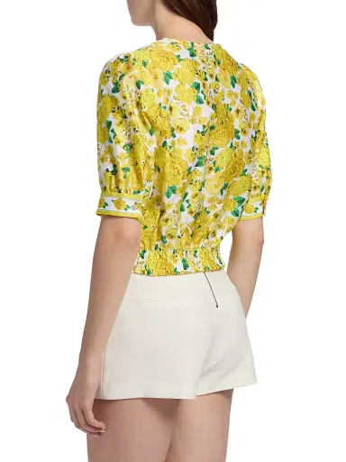 Generation Love Women's Rema Floral Cotton Poplin Wrap Blouse | Thumbnail 5 Generation Love Women's Rema Floral Cotton Poplin Wrap Blouse | Thumbnail 5
