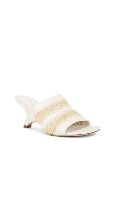SIMKHAI Shadow Mule Raffia Sandal | Thumbnail 2 SIMKHAI Shadow Mule Raffia Sandal | Thumbnail 2