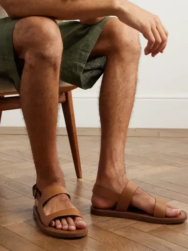 Loro Piana Leather Sandals - Men | Thumbnail 2 Loro Piana Leather Sandals - Men | Thumbnail 2