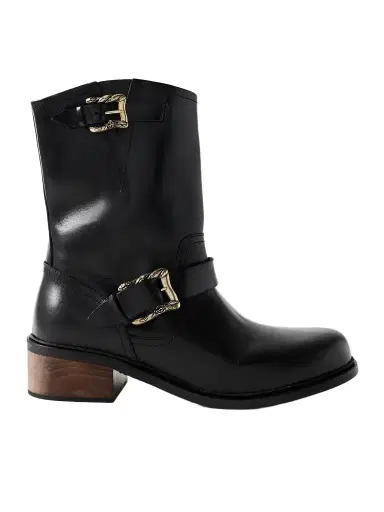 Enfants Riches Déprimés Engineer Buckled Leather Boots - Men | Thumbnail 1 Enfants Riches Déprimés Engineer Buckled Leather Boots - Men | Thumbnail 1