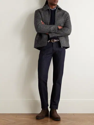 Barena Slim-Fit Virgin Wool-Blend Blouson Jacket - Men | Thumbnail 3 Barena Slim-Fit Virgin Wool-Blend Blouson Jacket - Men | Thumbnail 3