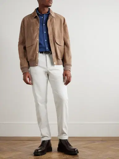 Brunello Cucinelli lim-Fit Cutaway-Collar Cotton hirt - Men | Thumbnail 2 Brunello Cucinelli lim-Fit Cutaway-Collar Cotton hirt - Men | Thumbnail 2